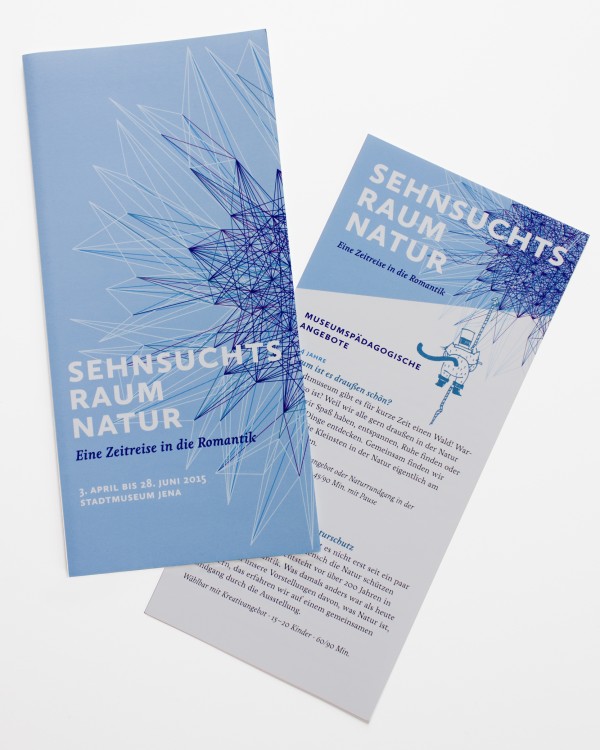 Sehnsuchtsraum Natur · Ausstellungsflyer